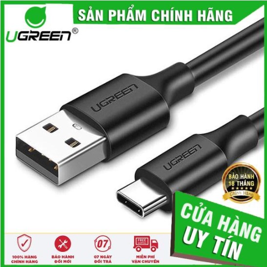 Cáp sạc, dữ liệu USB Type-A 2.0 sang USB Type-C dài 2M Ugreen 60118 cao cấp